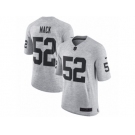 Men's Nike Oakland Raiders #52 Khalil Mack Limited Gray Gridiron II NFL Jersey