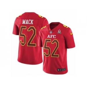 Men's Nike Oakland Raiders #52 Khalil Mack Limited Red 2017 Pro Bowl NFL Jersey