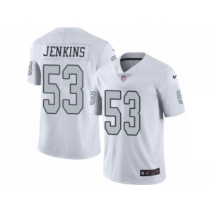 Men's Nike Oakland Raiders #53 Jelani Jenkins Limited White Rush NFL Jersey