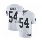 Men's Nike Oakland Raiders #54 Emmanuel Lamur White Vapor Untouchable Limited Player NFL Jersey