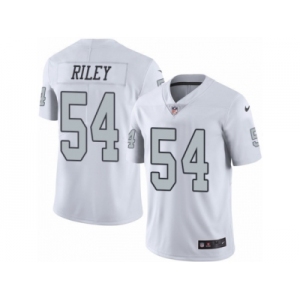 Men's Nike Oakland Raiders #54 Perry Riley Limited White Rush NFL Jersey