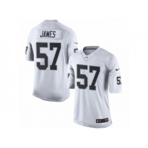 Men's Nike Oakland Raiders #57 Cory James Limited White NFL Jersey