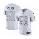 Men's Nike Oakland Raiders #58 Kyle Wilber Limited White Rush Vapor Untouchable NFL Jersey