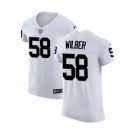 Men's Nike Oakland Raiders #58 Kyle Wilber White Vapor Untouchable Elite Player NFL Jersey