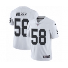 Men's Nike Oakland Raiders #58 Kyle Wilber White Vapor Untouchable Limited Player NFL Jersey