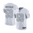 Men's Nike Oakland Raiders #59 Tahir Whitehead Limited White Rush Vapor Untouchable NFL Jersey