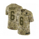 Men's Nike Oakland Raiders #6 Mike Nugent Limited Camo 2018 Salute to Service NFL Jersey