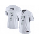 Men's Nike Oakland Raiders #7 Marquette King Limited White Rush NFL Jersey