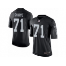 Men's Nike Oakland Raiders #71 David Sharpe Limited Black Team Color NFL Jersey