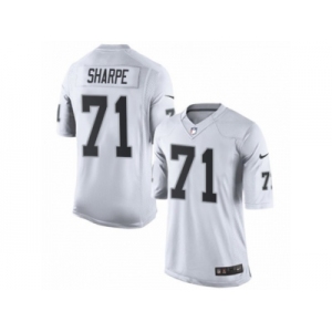 Men's Nike Oakland Raiders #71 David Sharpe Limited White NFL Jersey