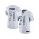 Men's Nike Oakland Raiders #71 David Sharpe Limited White Rush NFL Jersey