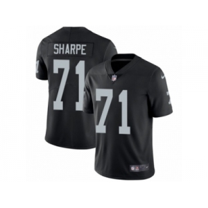 Men's Nike Oakland Raiders #71 David Sharpe Vapor Untouchable Limited Black Team Color NFL Jersey