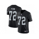 Men's Nike Oakland Raiders #72 Donald Penn Vapor Untouchable Limited Black Team Color NFL Jersey