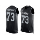 Men's Nike Oakland Raiders #73 Marshall Newhouse Limited Black Player Name & Number Tank Top NFL Jersey