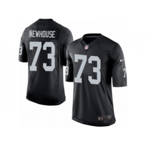 Men's Nike Oakland Raiders #73 Marshall Newhouse Limited Black Team Color NFL Jersey