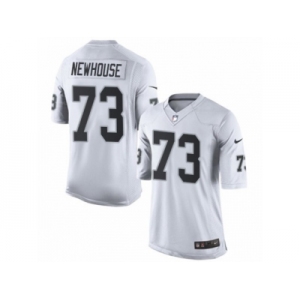 Men's Nike Oakland Raiders #73 Marshall Newhouse Limited White NFL Jersey