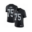 Men's Nike Oakland Raiders #75 Howie Long Vapor Untouchable Limited Black Team Color NFL Jersey