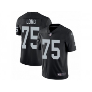 Men's Nike Oakland Raiders #75 Howie Long Vapor Untouchable Limited Black Team Color NFL Jersey