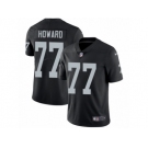 Men's Nike Oakland Raiders #77 Austin Howard Vapor Untouchable Limited Black Team Color NFL Jersey