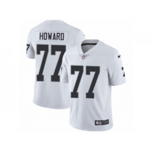 Men's Nike Oakland Raiders #77 Austin Howard Vapor Untouchable Limited White NFL Jersey