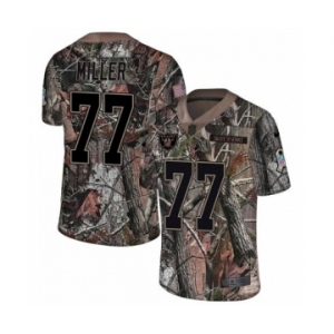 Men's Nike Oakland Raiders #77 Kolton Miller Limited Camo Rush Realtree NFL Jersey