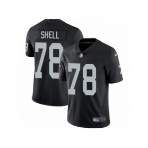 Men's Nike Oakland Raiders #78 Art Shell Vapor Untouchable Limited Black Team Color NFL Jersey