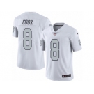 Men's Nike Oakland Raiders #8 Connor Cook Limited White Rush NFL Jersey