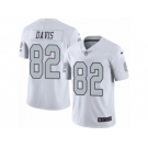 Men's Nike Oakland Raiders #82 Al Davis Limited White Rush NFL Jersey