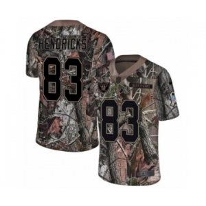 Men's Nike Oakland Raiders #83 Ted Hendricks Limited Camo Rush Realtree NFL Jersey