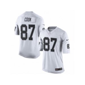 Men's Nike Oakland Raiders #87 Jared Cook Limited White NFL Jersey