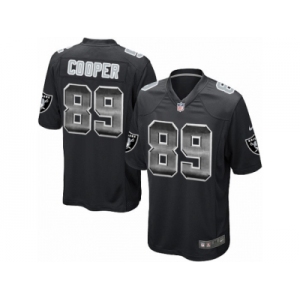 Men's Nike Oakland Raiders #89 Amari Cooper Limited Black Strobe NFL Jersey