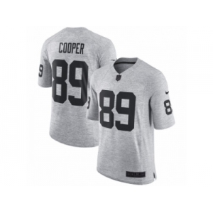 Men's Nike Oakland Raiders #89 Amari Cooper Limited Gray Gridiron II NFL Jersey