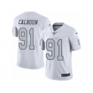 Men's Nike Oakland Raiders #91 Shilique Calhoun Limited White Rush NFL Jersey