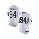 Men's Nike Oakland Raiders #94 Eddie Vanderdoes Limited White NFL Jersey