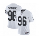 Men's Nike Oakland Raiders #96 Cornellius Carradine White Vapor Untouchable Limited Player NFL Jersey