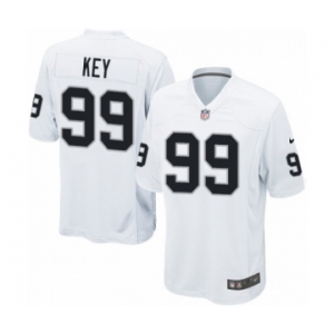 Men's Nike Oakland Raiders #99 Arden Key Game White NFL Jersey