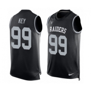 Men's Nike Oakland Raiders #99 Arden Key Limited Black Player Name & Number Tank Top NFL Jersey