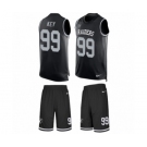 Men's Nike Oakland Raiders #99 Arden Key Limited Black Tank Top Suit NFL Jersey