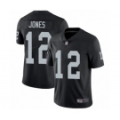 Men's Oakland Raiders #12 Zay Jones Black Team Color Vapor Untouchable Limited Player Football Jersey