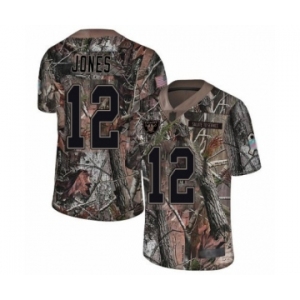 Men's Oakland Raiders #12 Zay Jones Limited Camo Rush Realtree Football Jersey