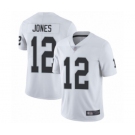 Men's Oakland Raiders #12 Zay Jones White Vapor Untouchable Limited Player Football Jersey