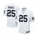 Men's Oakland Raiders #25 Erik Harris Game White Football Jersey