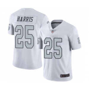 Men's Oakland Raiders #25 Erik Harris Limited White Rush Vapor Untouchable Football Jersey