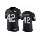 Men's Oakland Raiders #42 Karl Joseph Black 60th Anniversary Vapor Untouchable Limited Player 100th Season Football Jersey