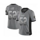 Men's Oakland Raiders #52 Marquel Lee Limited Gray Rush Drift Fashion Football Jersey