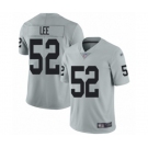 Men's Oakland Raiders #52 Marquel Lee Limited Silver Inverted Legend Football Jersey