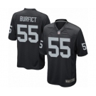 Men's Oakland Raiders #55 Vontaze Burfict Game Black Team Color Football Jersey