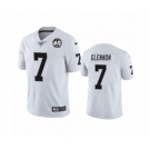 Men's Oakland Raiders #7 Mike Glennon White 60th Anniversary Vapor Untouchable Limited Player 100th Season Football Jersey