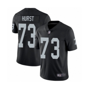 Men's Oakland Raiders #73 Maurice Hurst Black Team Color Vapor Untouchable Limited Player Football Jersey