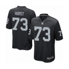 Men's Oakland Raiders #73 Maurice Hurst Game Black Team Color Football Jersey